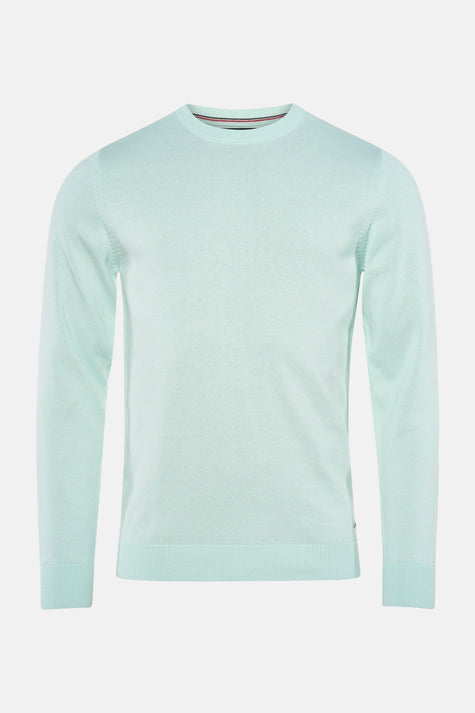 Pull met ronde hals - groen