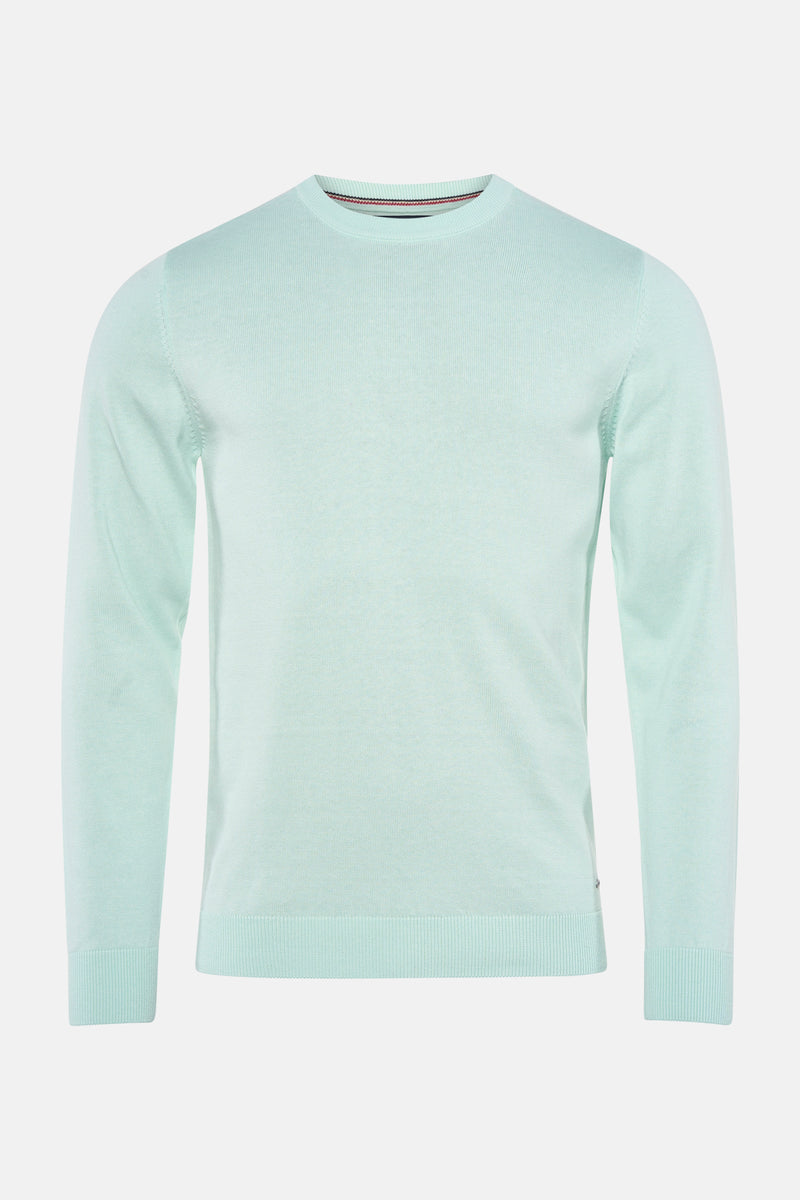 Pull met ronde hals - groen