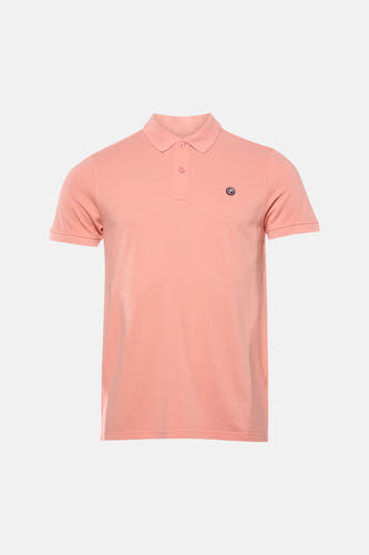 Roze polo met korte mouwen van Petrol Industries, met een klein logo op de borst.