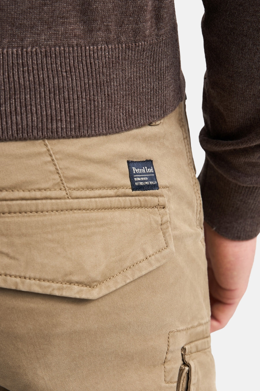 Pantalon cargo - écru