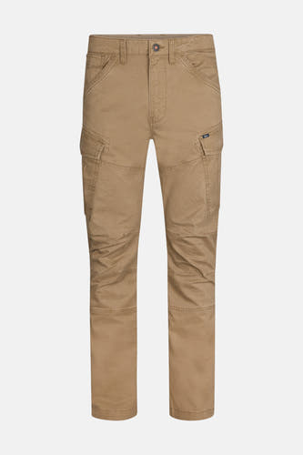 Pantalon de travail écru de Petrol Industries® avec poches aux jambes et genouillères.