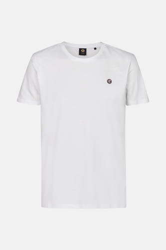 T-shirt blanc de Petrol Industries avec un petit logo sur la poitrine.