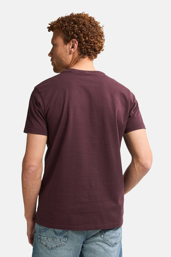 T-shirt met korte mouwen - bordeaux - Petrol Industries®