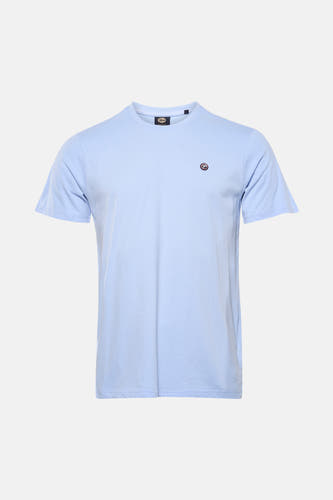 Blauw T-shirt met korte mouwen van Petrol Industries, met klein logo op de borst.