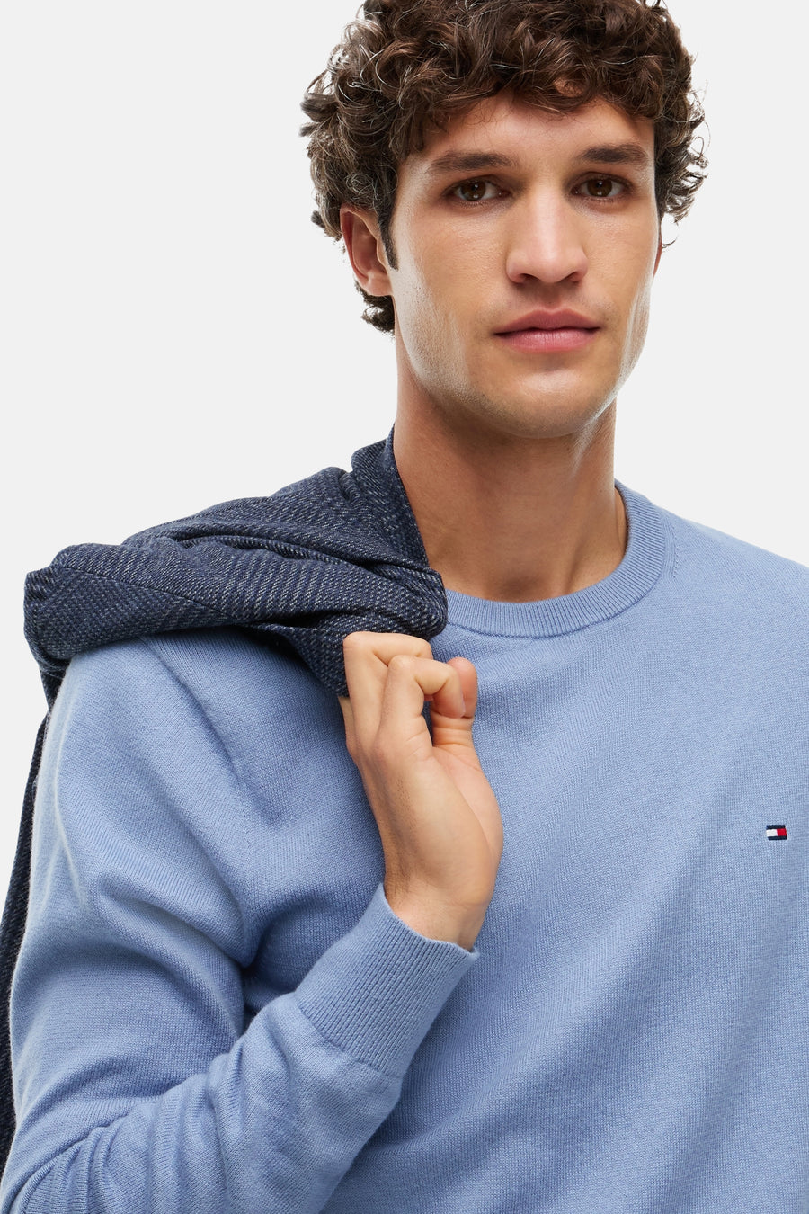 Pull col O bleu - TOMMY HILFIGER
