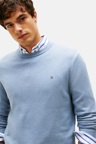 Pull col O bleu - TOMMY HILFIGER