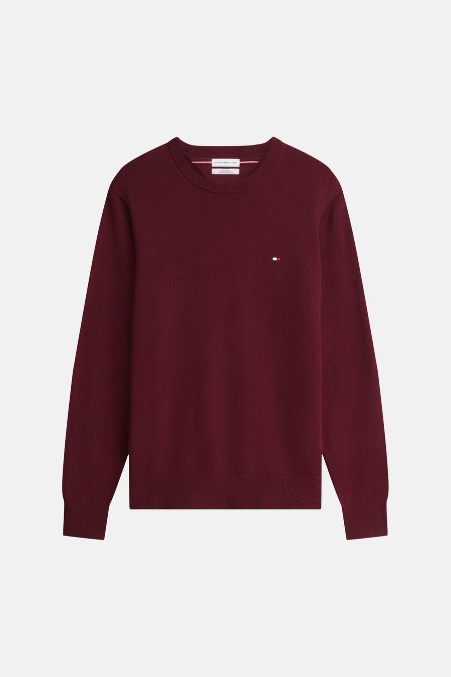 Pull à col rond - rouge