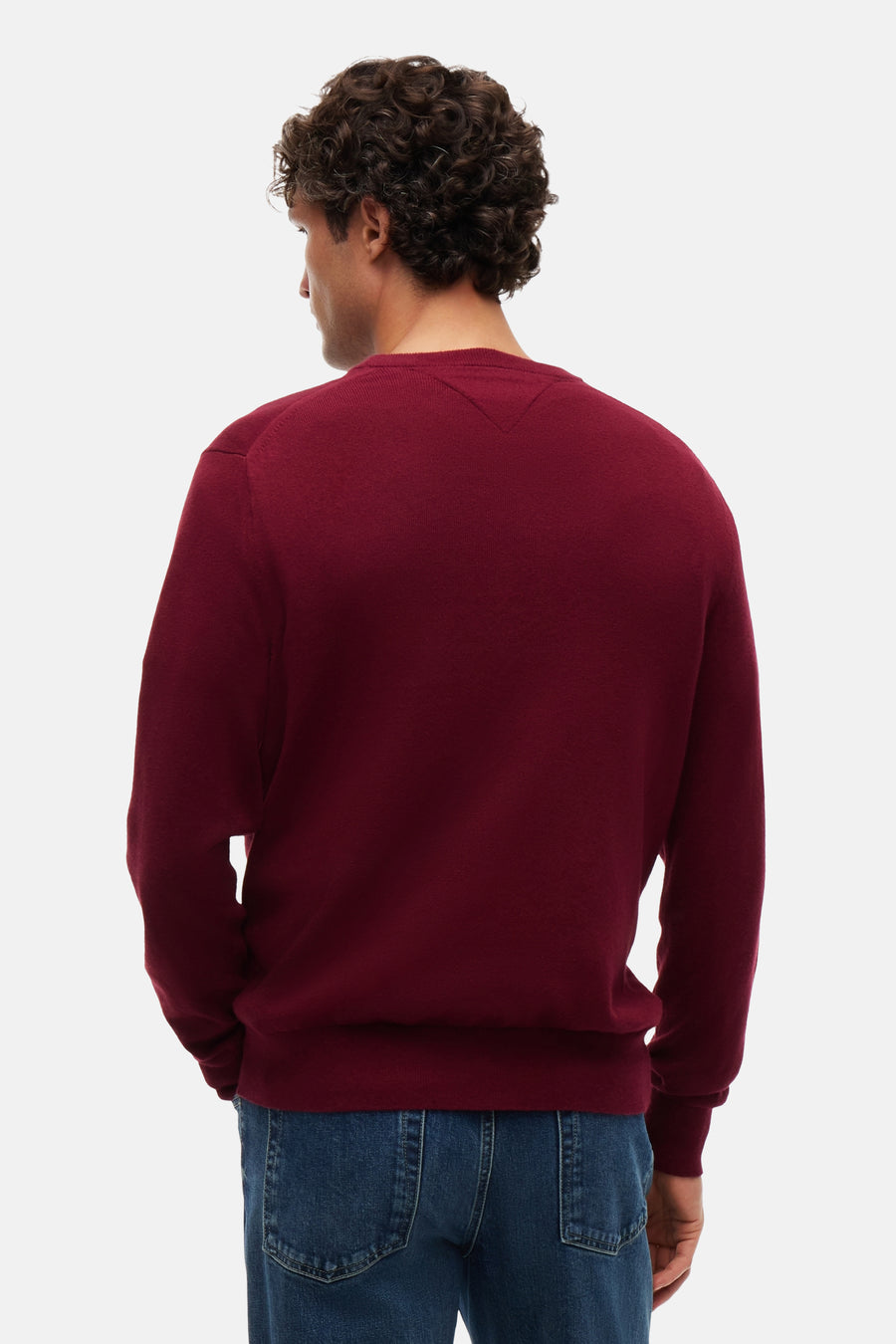 Pull à col rond - rouge