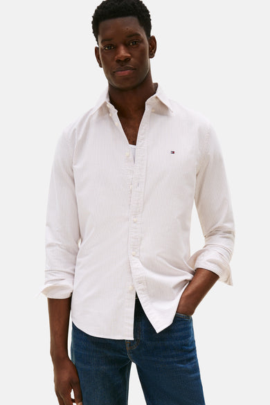 Chemise à manches longues - Beige