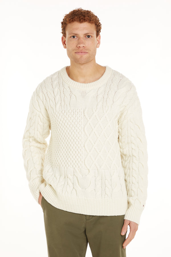 Trui met ronde hals Beige - Tommy Hilfiger