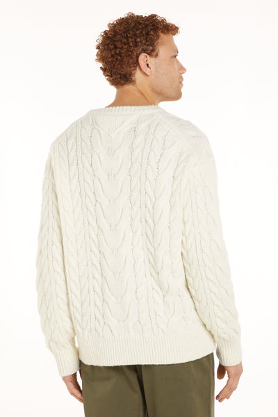 Pull col O Beige - Tommy Hilfiger
