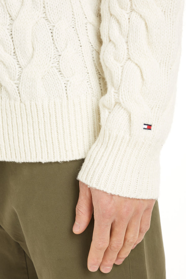 Trui met ronde hals Beige - Tommy Hilfiger