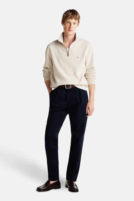 Sweat col roulé Écru - Tommy Hilfiger