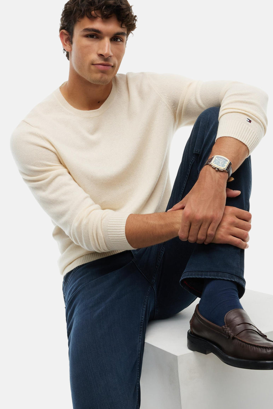 DENTON - blue black denim