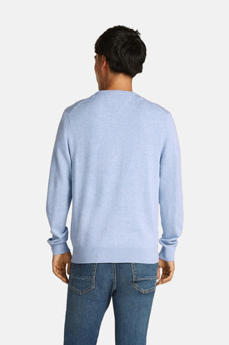 Pull à col rond - bleu