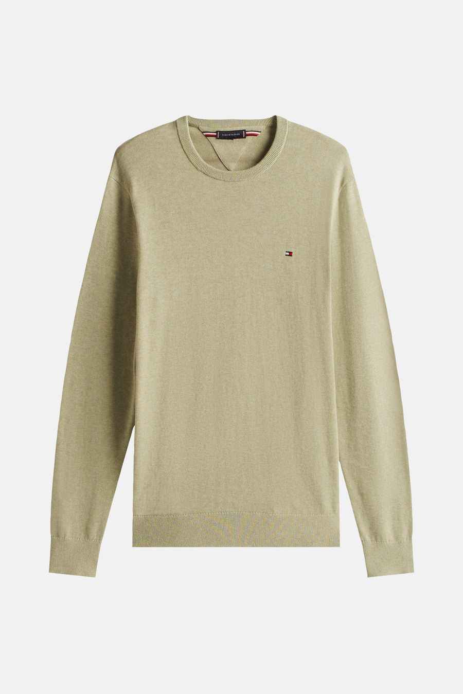 Pull à col rond - vert - TOMMY HILFIGER