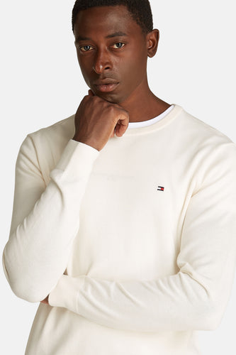 Pull met ronde hals - ecru - TOMMY HILFIGER