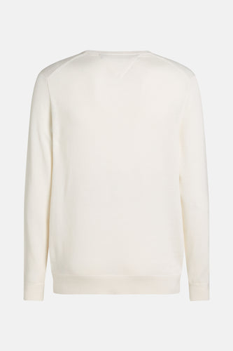 Pull met ronde hals - ecru - TOMMY HILFIGER