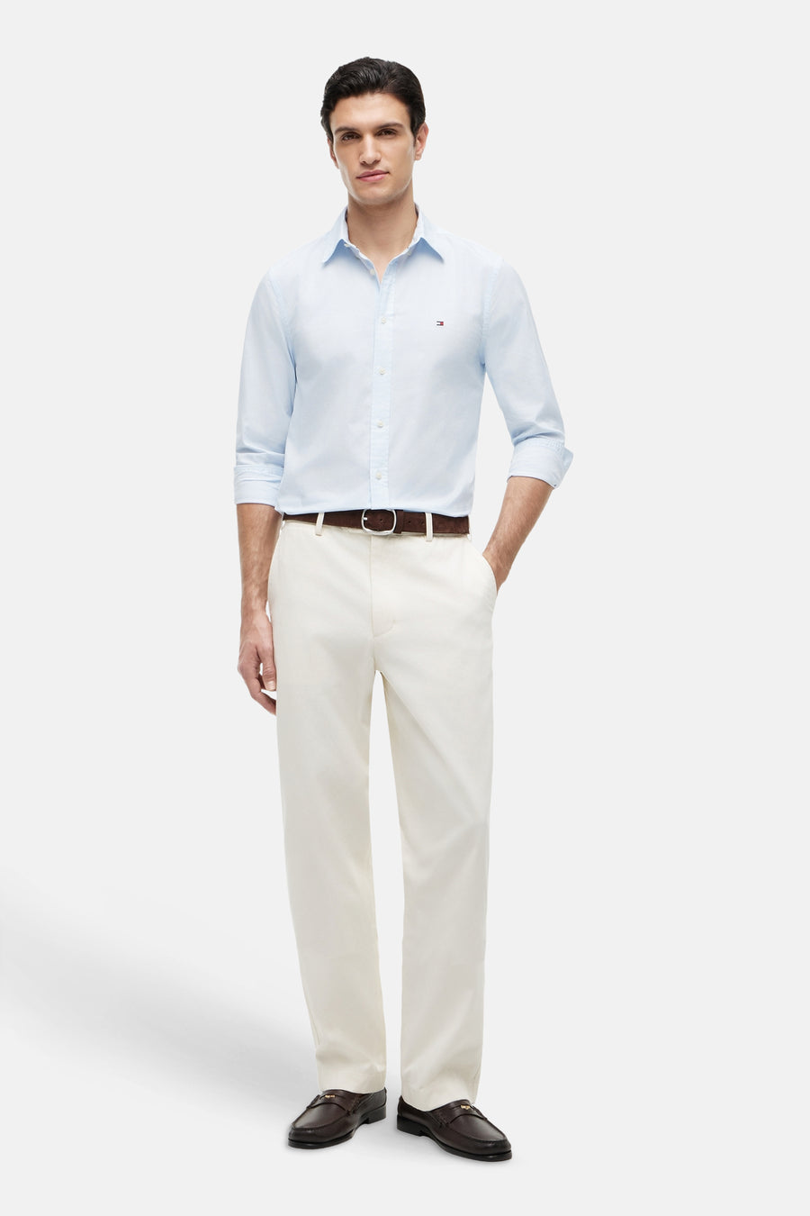 Hemd (lange mouwen) blauw - TOMMY HILFIGER