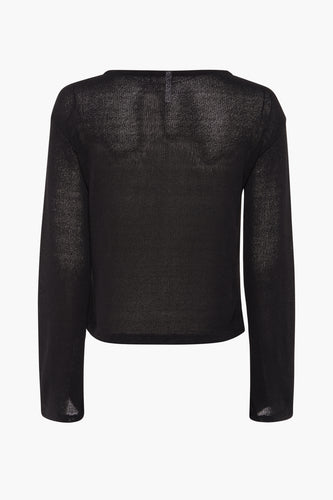Pull à col rond - noir