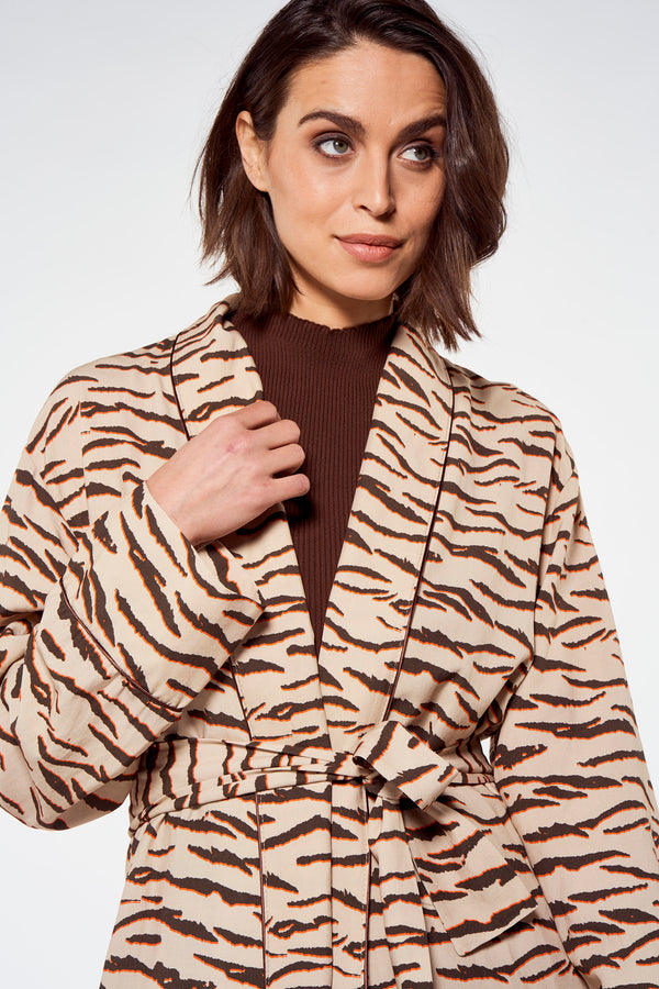 Gilet Brun - NOOR BY NORA GHARIB