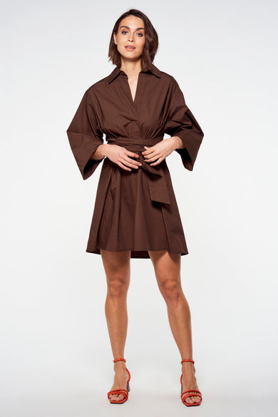 Robe courte - brun