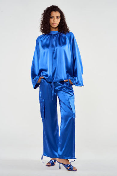 Hemd met lange mouwen - blauw