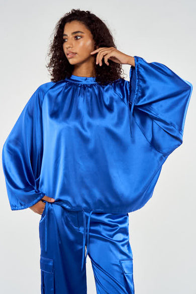 Hemd met lange mouwen - blauw