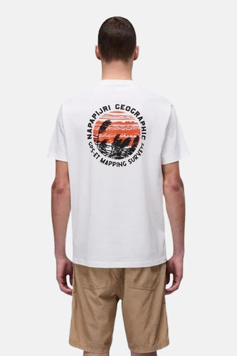 T-shirt met korte mouwen - wit - NAPAPIJRI