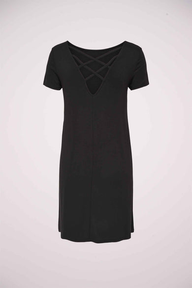ONLBERA BACK LACE UP S/S DRESS JRS NOOS
