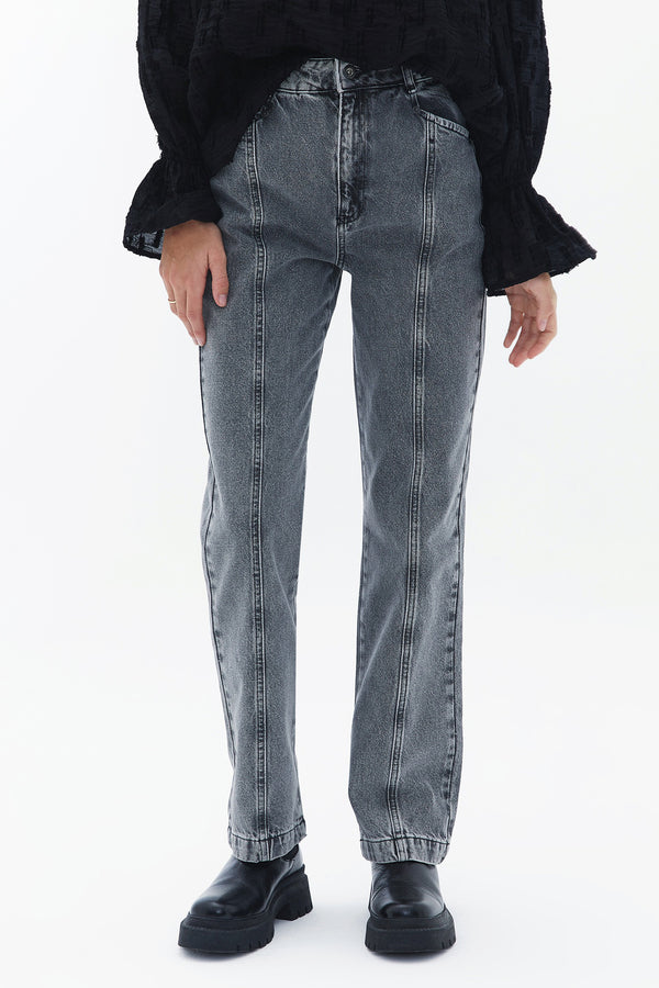 Jeans straight Mid grey denim - OXXO