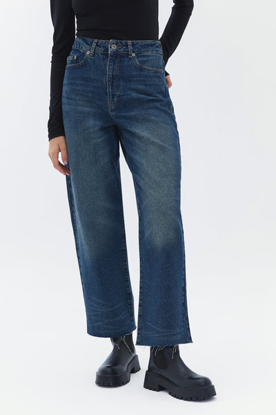 Jeans wide Mid blue denim - OXXO
