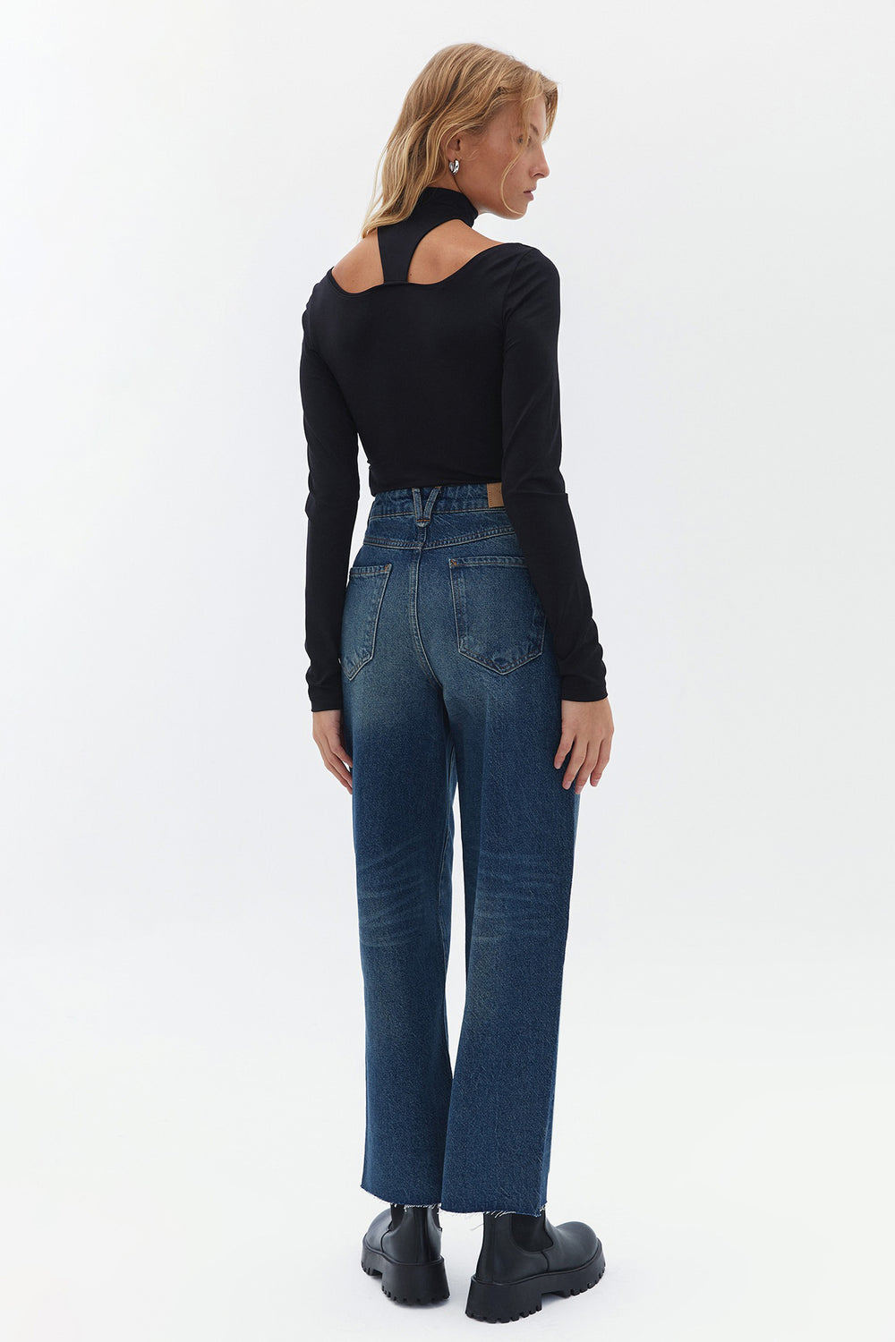 Jeans wide Mid blue denim - OXXO