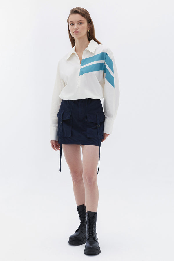 Rok (kort) Blauw - OXXO