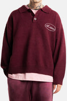 Pull met V-hals - rood