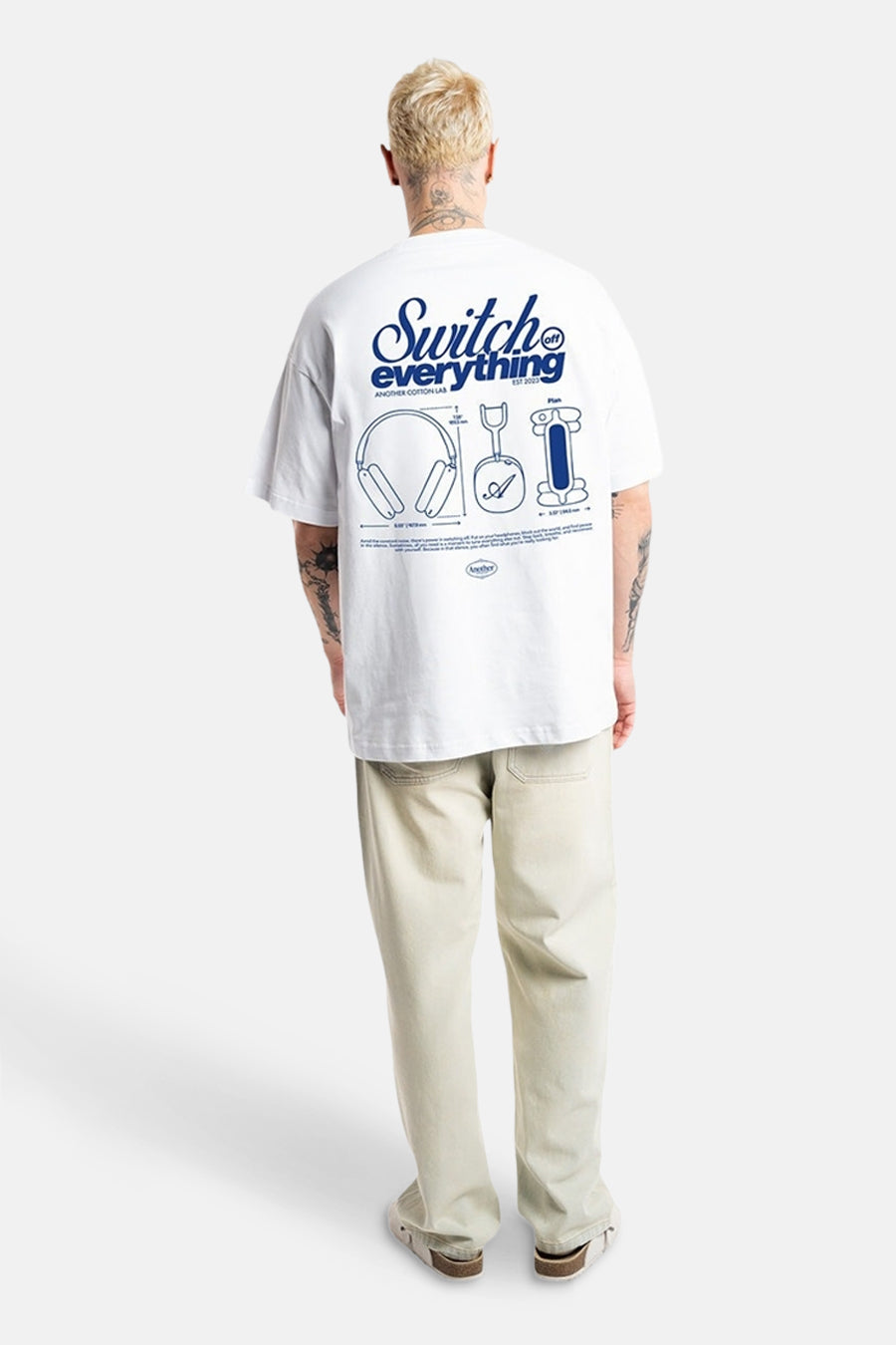 T-shirt met korte mouwen - wit - ANOTHER COTTON LAB