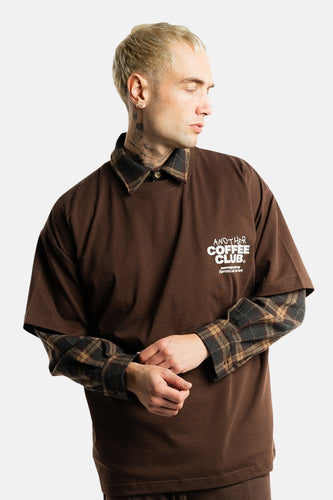 T-shirt met korte mouwen - bruin - ANOTHER COTTON LAB