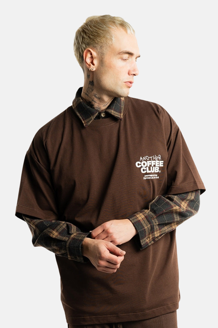 T-shirt met korte mouwen - bruin - ANOTHER COTTON LAB