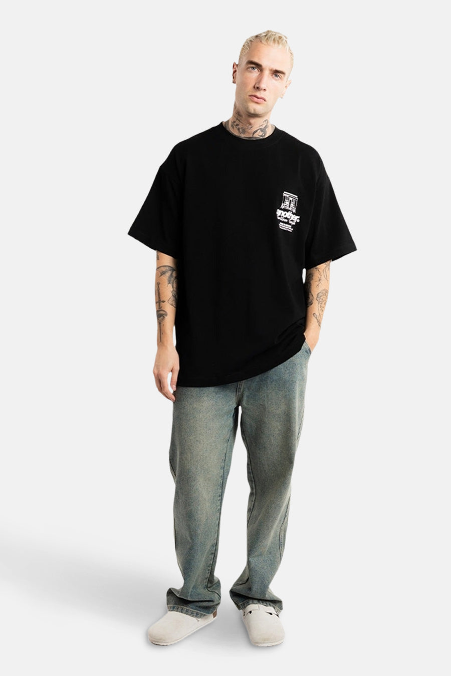 T-shirt met korte mouwen - zwart - ANOTHER COTTON LAB