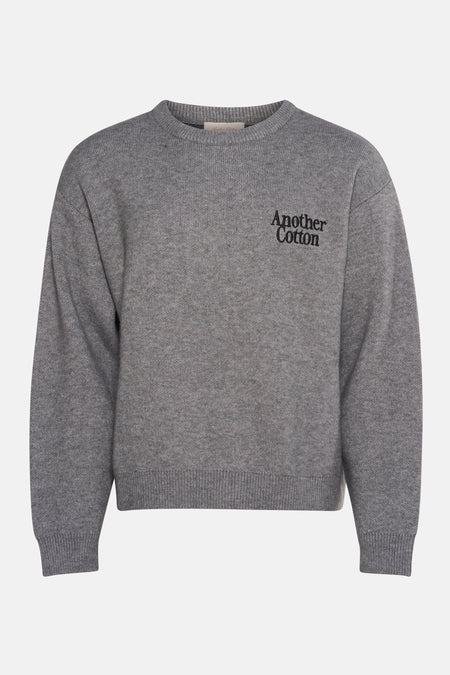 Pull met ronde hals - grijs