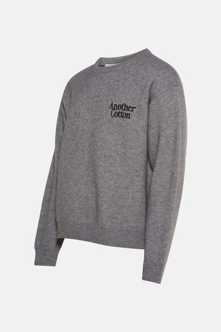 Pull met ronde hals - grijs