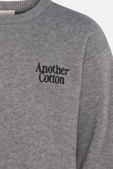 Pull met ronde hals - grijs