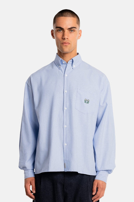 Chemise à manches longues - bleu