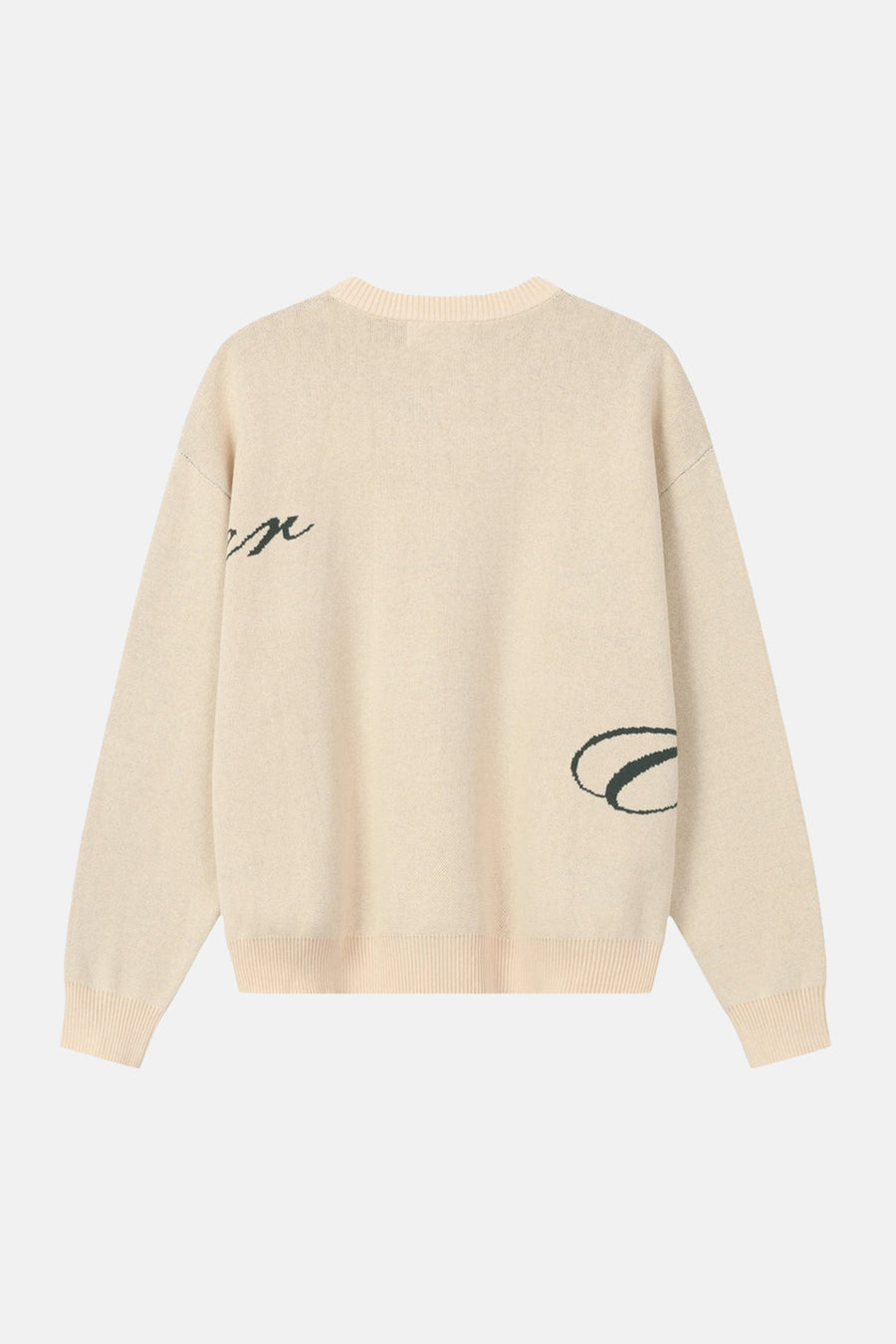 Pull O-hals - ecru