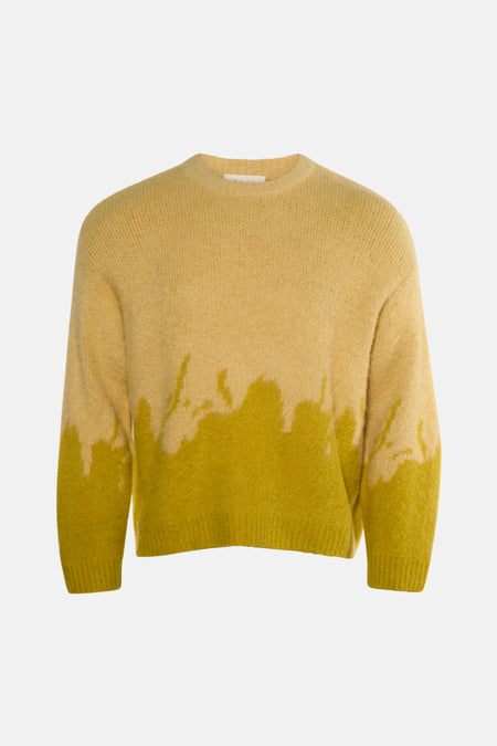 Pull col O - jaune