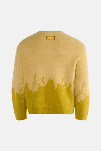 Pull col O - jaune