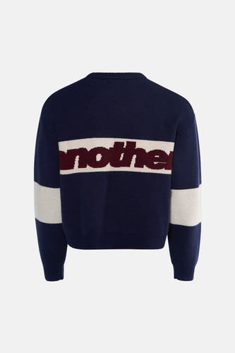 Pull col O - bleu
