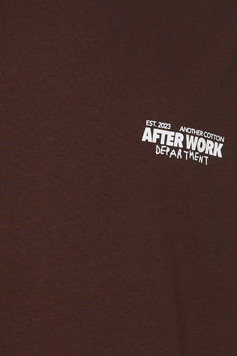 T-shirt met korte mouwen - bruin