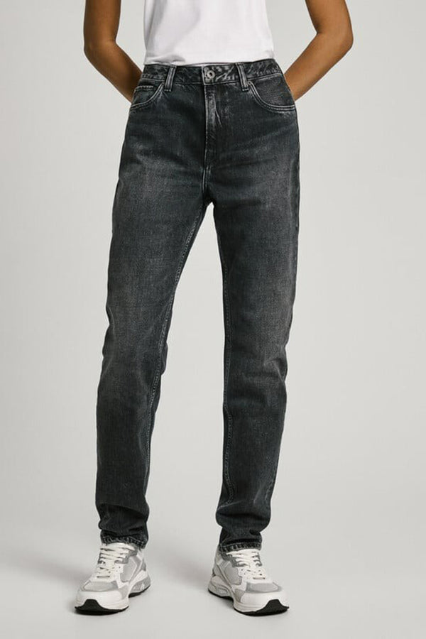 Mom Jeans Dark grey denim - Pepe Jeans