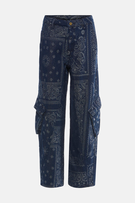 Jeans wide dark blue denim - ADORÉ